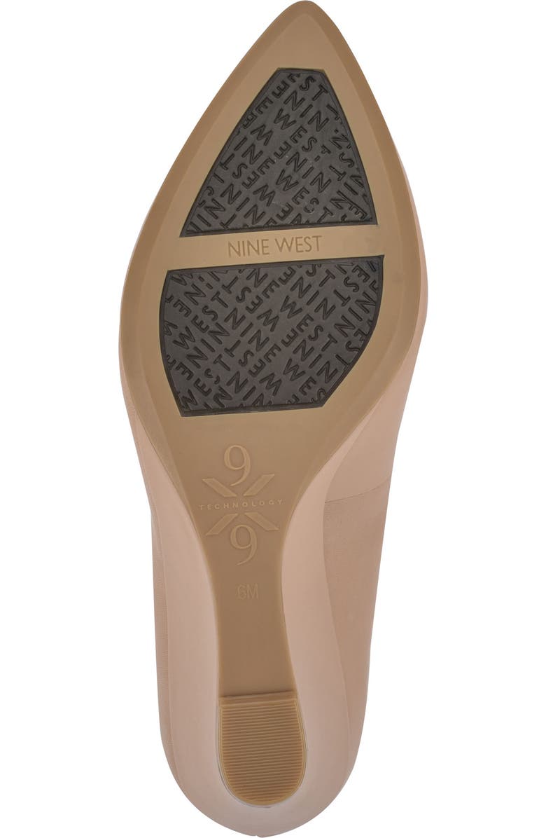 Nine West Cal 9x9 Wedge Pump, Alternate, color, Nude Leather
