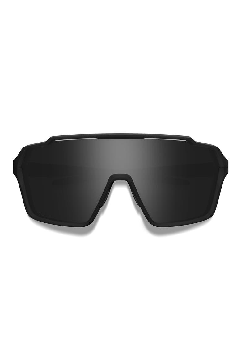 Shift XL Mag 142mm Shield Sunglasses, Main, color, MATTE BLACK / CHROMAPOP BLACK