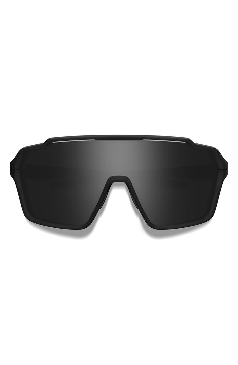 Smith Shift XL Mag 142mm Shield Sunglasses, Main, color, Matte Black / Chromapop Black