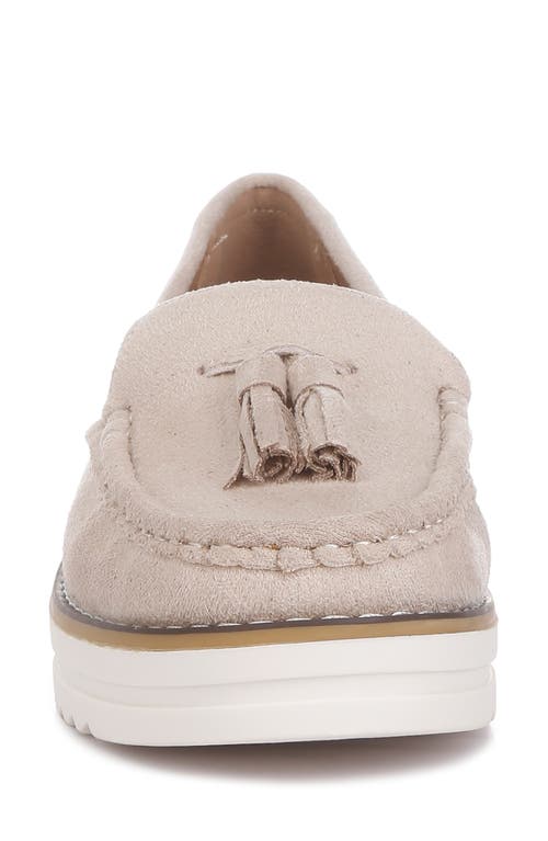 London Rag Daiki Platform Tassel Loafer In Beige