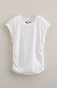 Zella Girl Kids' Sunny Side Ruched T-Shirt