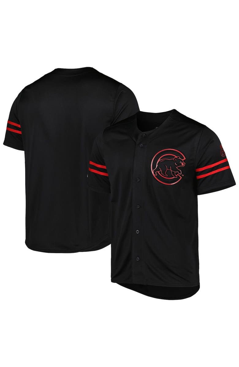 STITCHES Men's Stitches Black Chicago Cubs Team Fashion Jersey, Main, color,