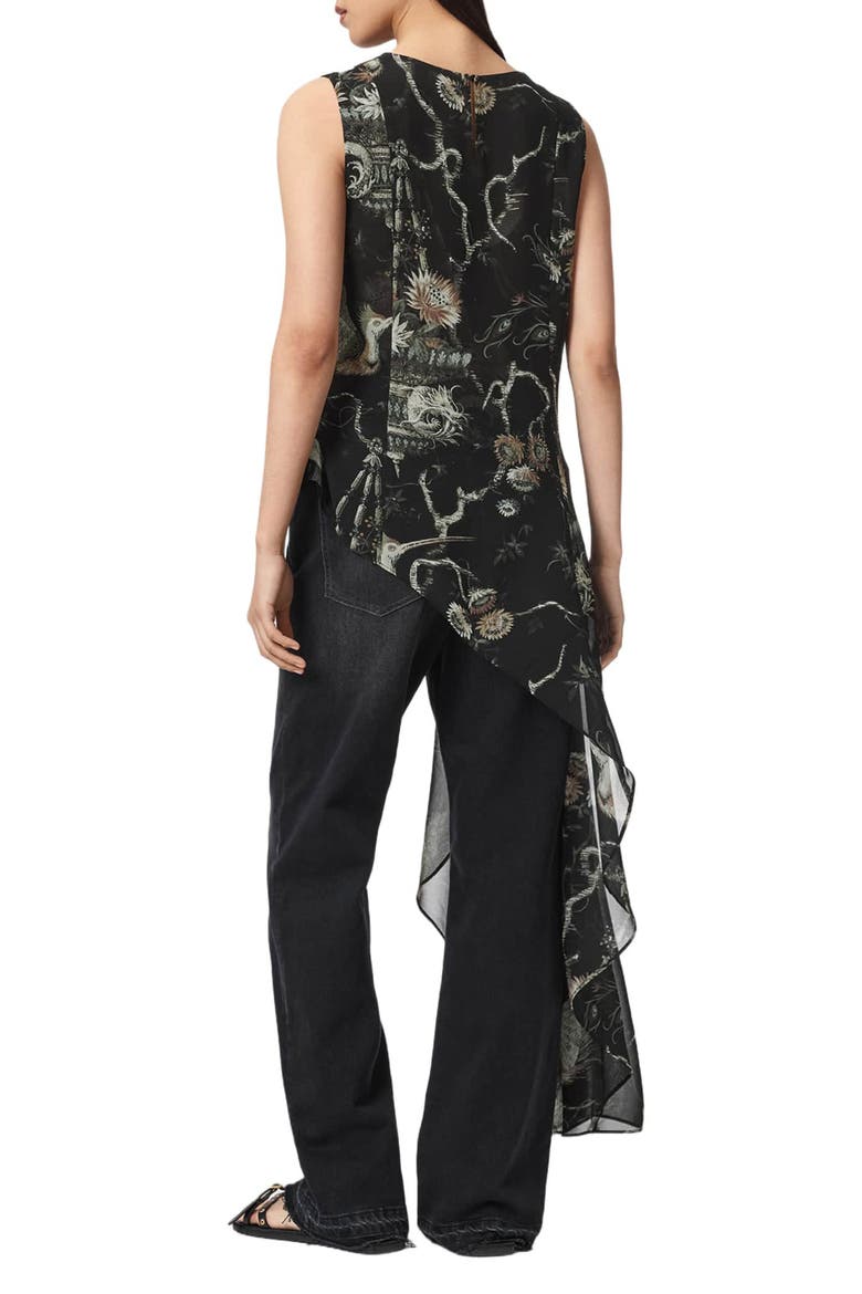 Enola Asymmetric Tie Waist Top, Alternate, color, TARAVAO SOFT GREEN