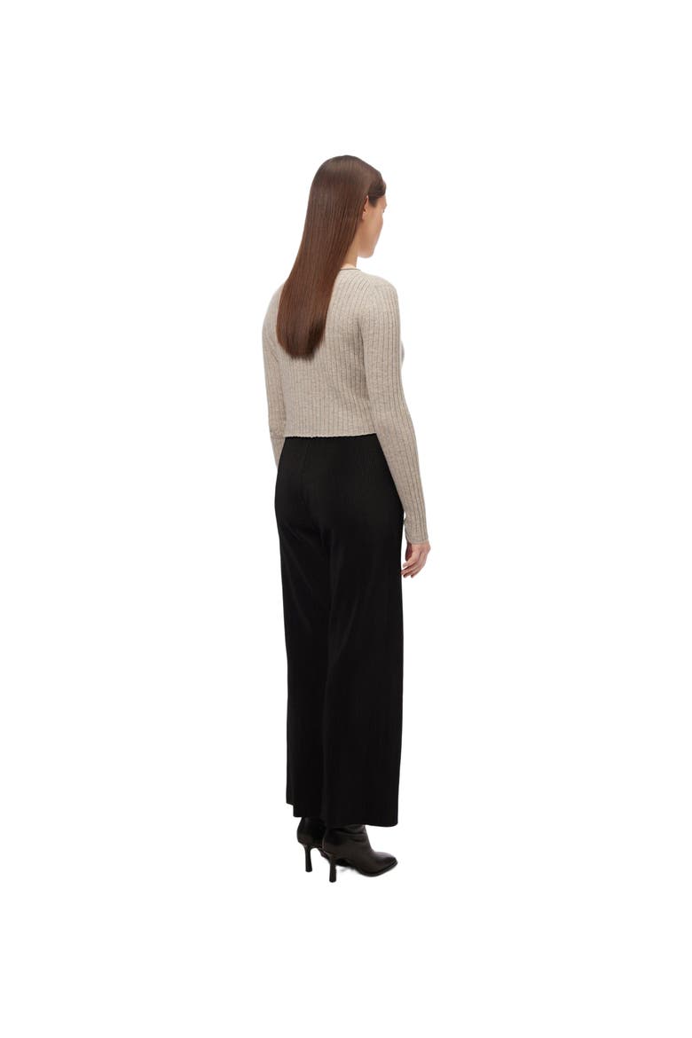 Lightweight Cashmere Cardigan, Alternate, color, dawn blue