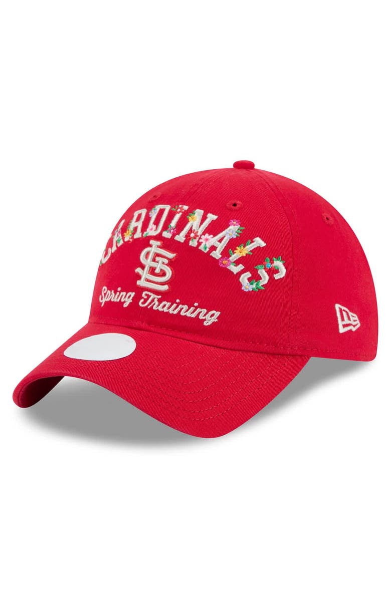 New Era Women's New Era  Red St. Louis Cardinals 2025 Spring Training Floral 9TWENTY Adjustable Hat, Main, color, 