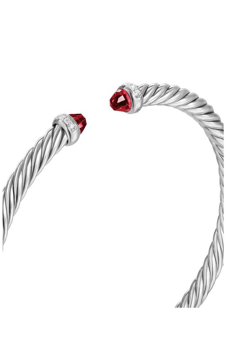 Classic Cablespira® Bracelet, 4mm, Alternate, color, RHODOLITE GARNET