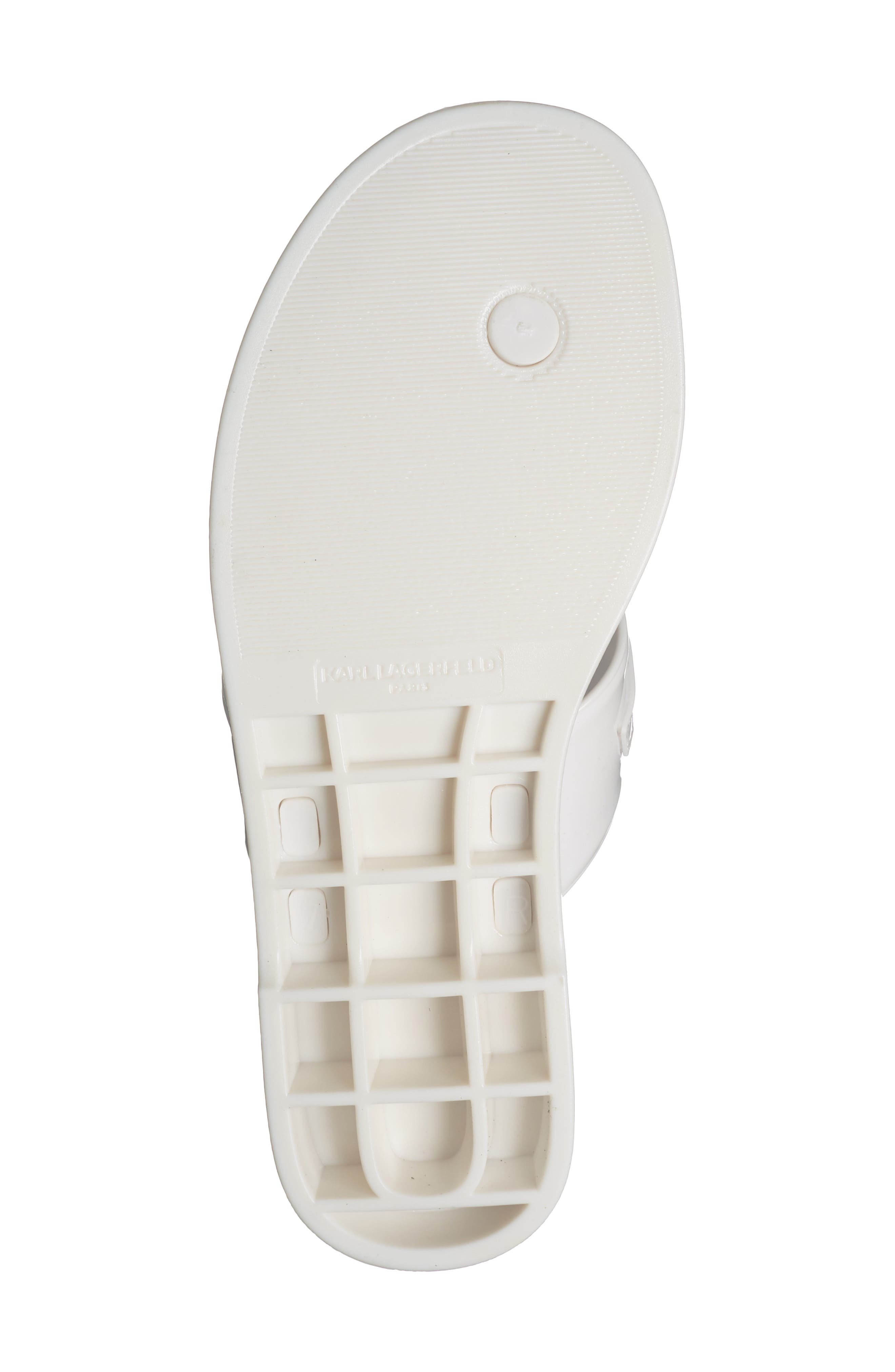 KARL LAGERFELD PARIS Vayla Wedge Flip Flop, Alternate, color, Bright White