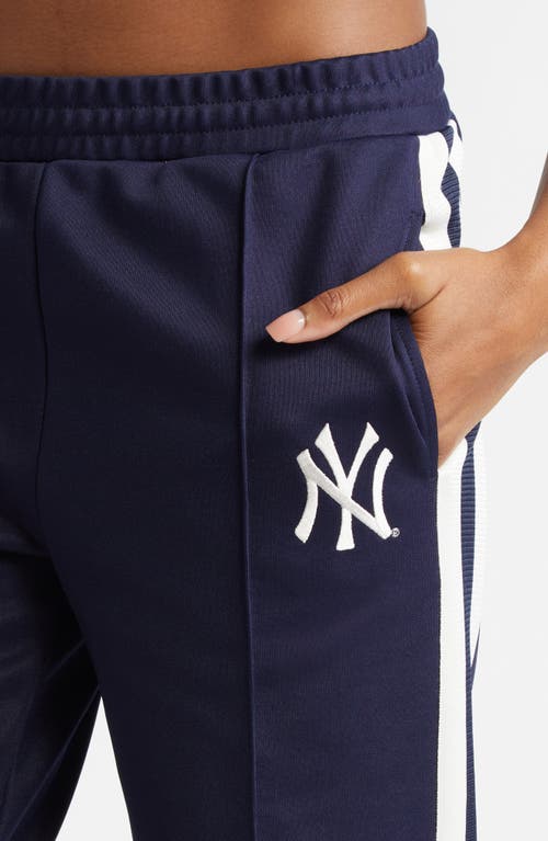 Sporty And Rich Sporty & Rich Yankees Serif Track Pants In Navy