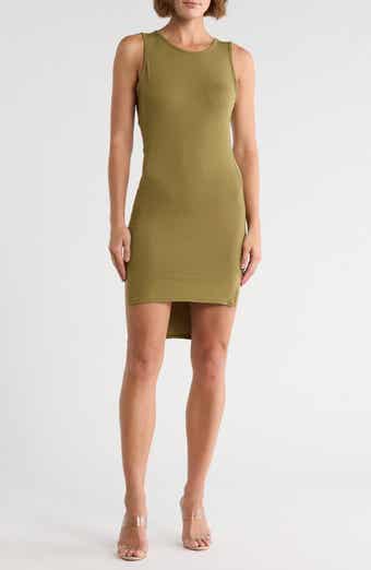 High/Low Jersey Minidress
