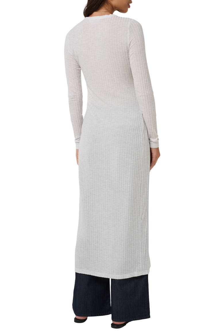 Cloud Modal Ribbed Duster, Alternate, color, HEATHER LIGHT GREY