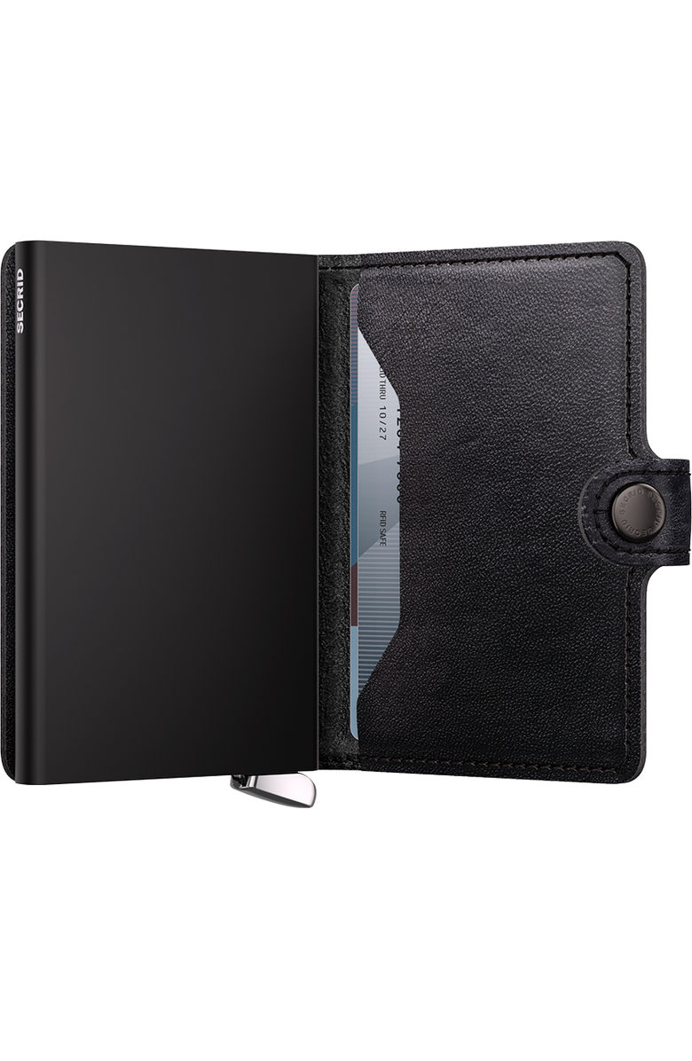 Secrid Premium Miniwallet+ Emboss Lines, Alternate, color, Black