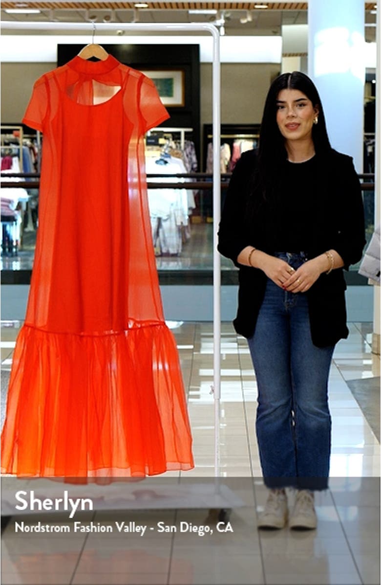 Calluna Ruffle Hem Organza Gown, sales video thumbnail