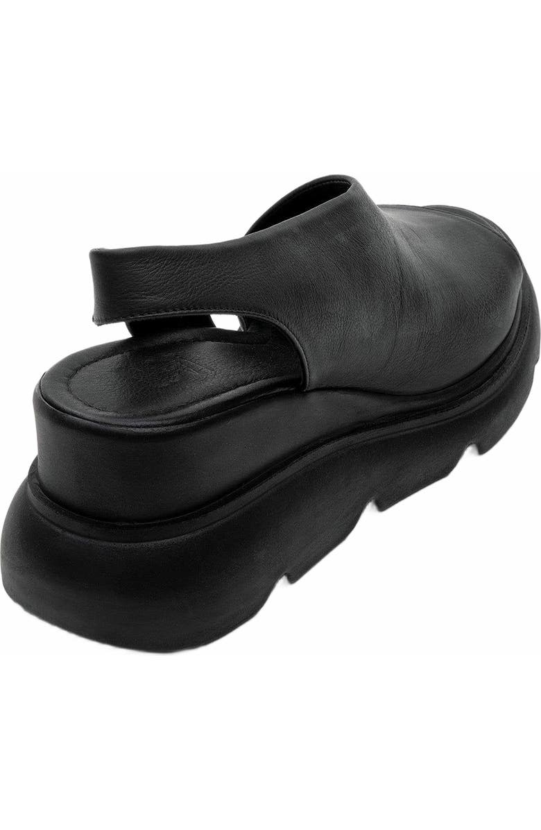 Forever & Always Shoes Agusto Leather Platform Sandal, Alternate, color, Black Leather