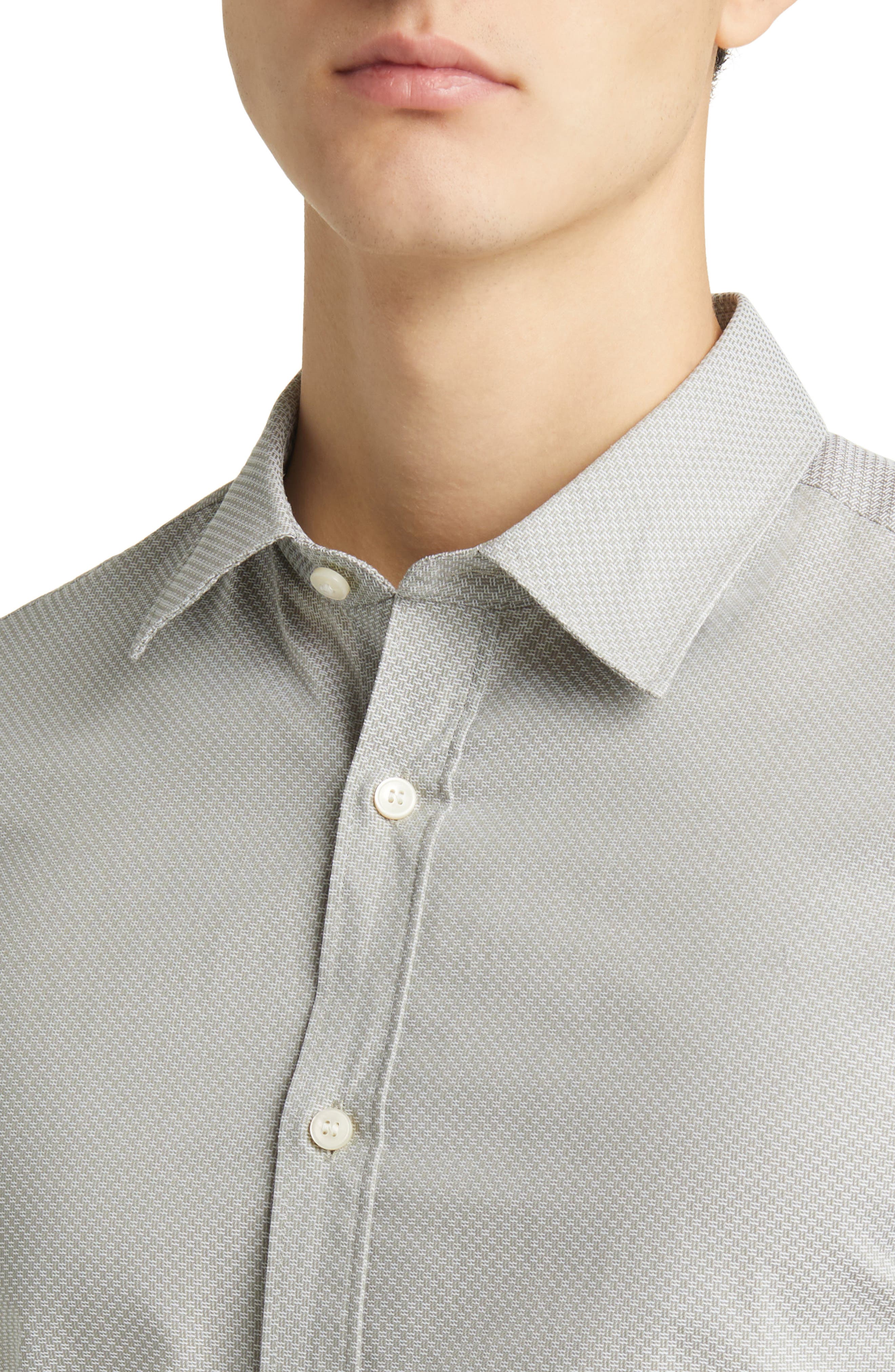 Tiger of Sweden Adley Slim Fit Two-Tone Mini Check Dress Shirt (Men ...