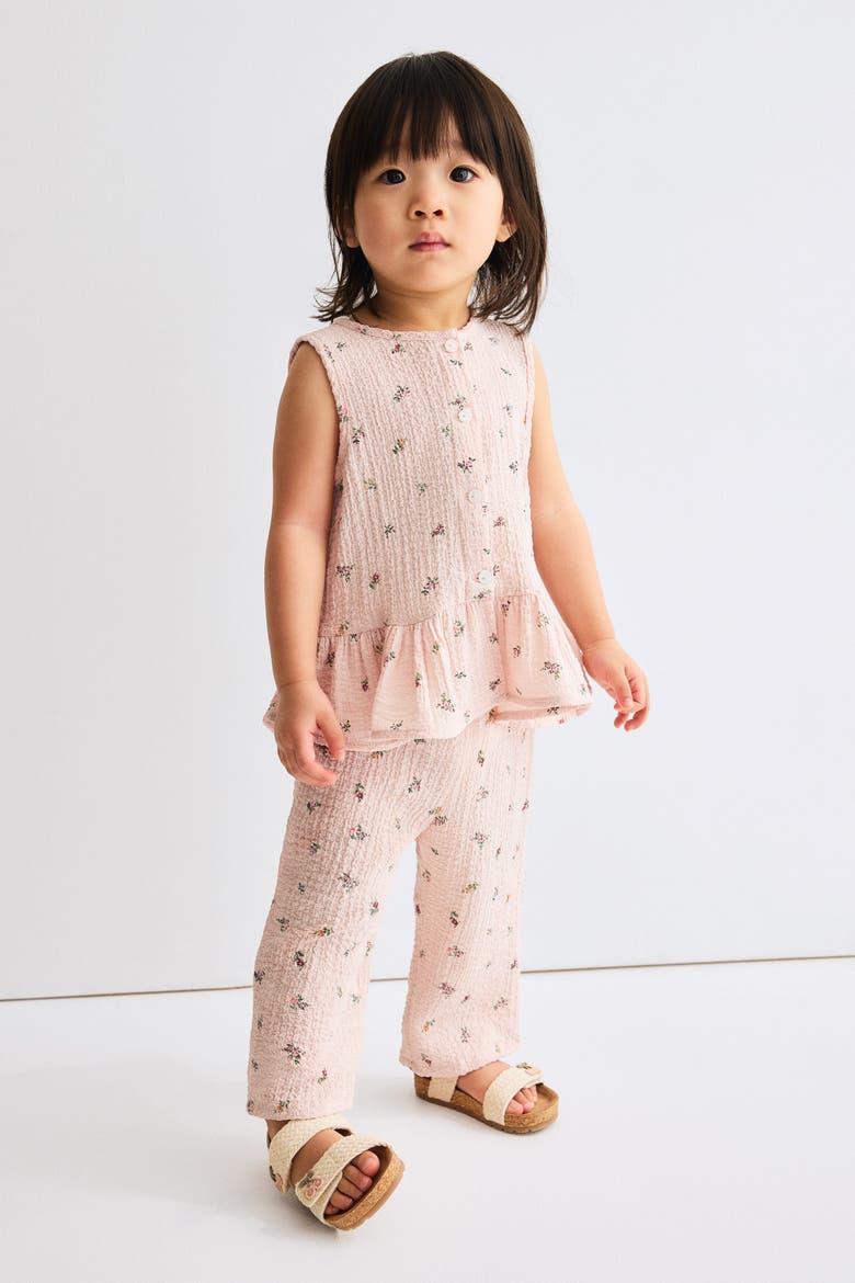 2-piece Seersucker Set, Alternate, color, Light pink/floral