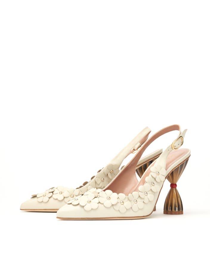 INOLA OJÉN Flore Slingback, Alternate, color, Ivory