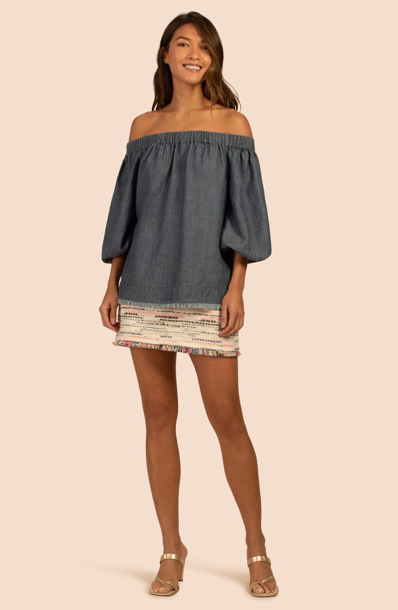 Trina Turk Monte Off the Shoulder Top, Alternate, color, 