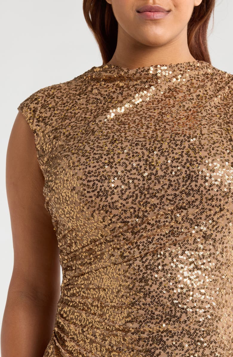 Anne Klein Sleeveless Sequin Sheath Dress, Alternate, color, 