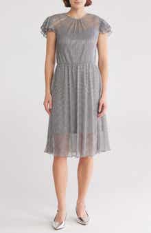 WISHLIST Short Sleeve Sparkle Dress