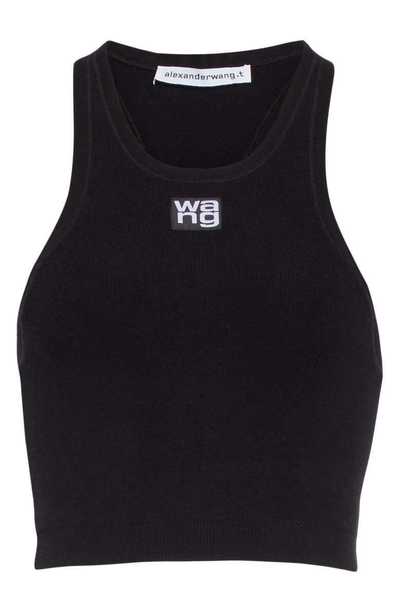 alexanderwang.t Ribbed Racerback Tank, Alternate, color,