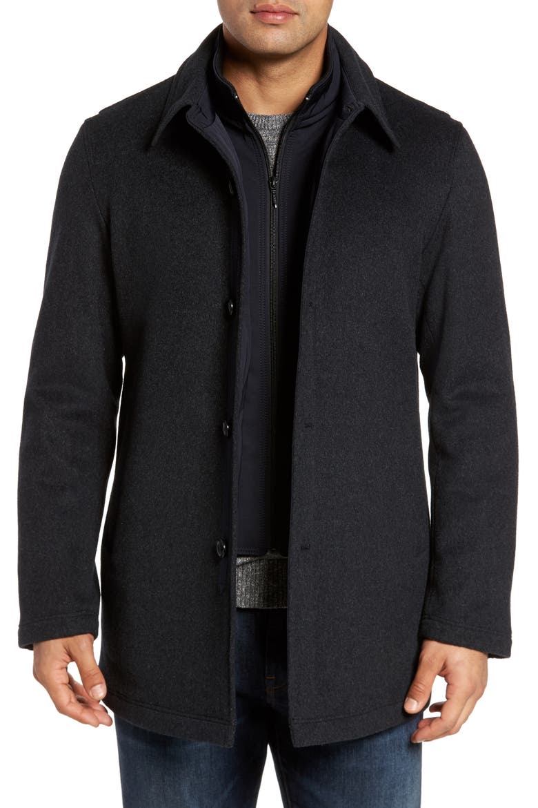 Jackson Wool Car Coat, Main, color, GREY