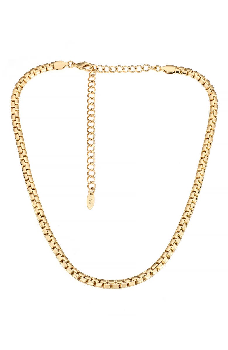 Ettika Box Chain Necklace, Main, color, 