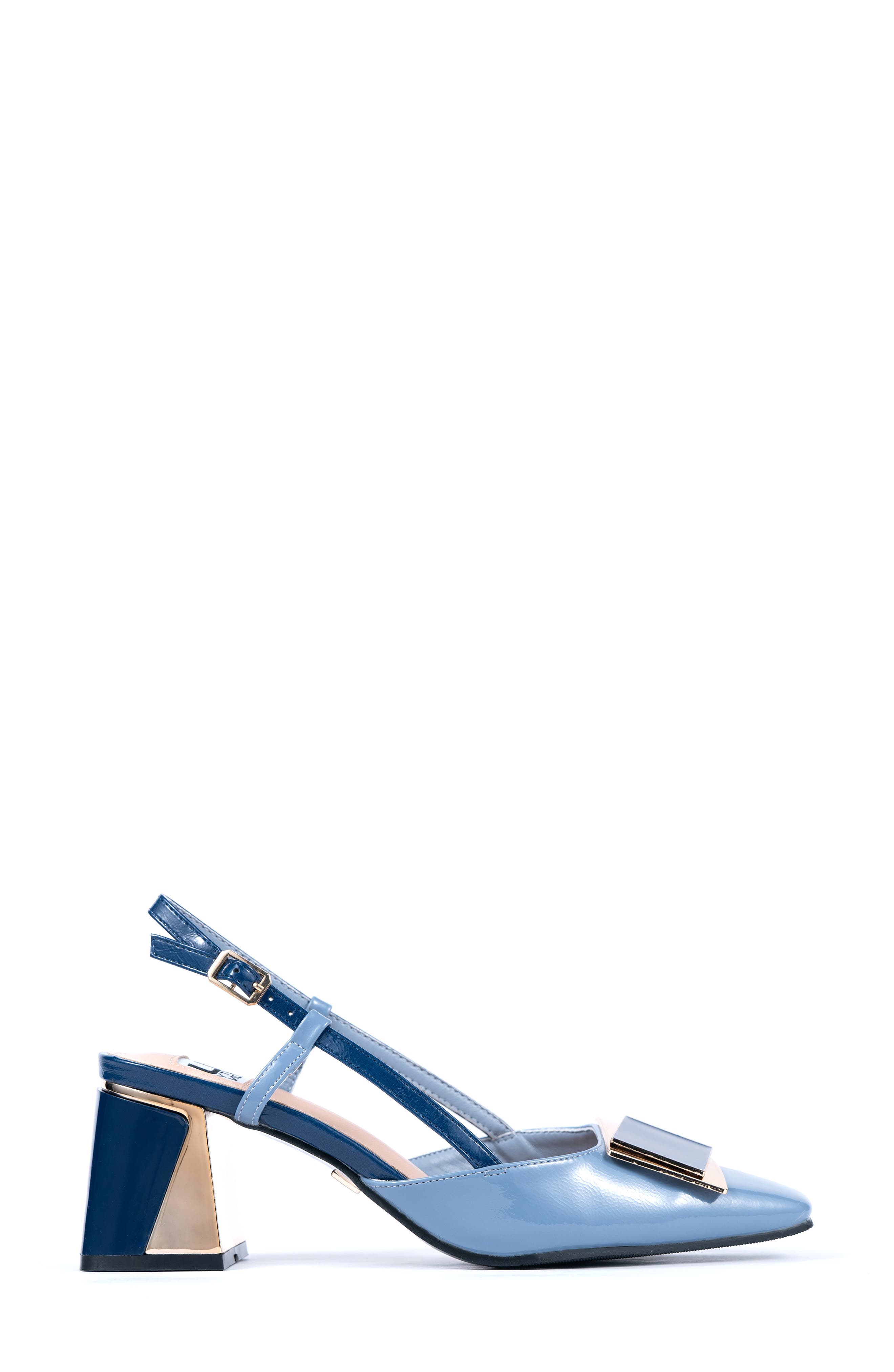 Maddie Pointed Toe Slingback Pump, Alternate, color, BLUE MULTI