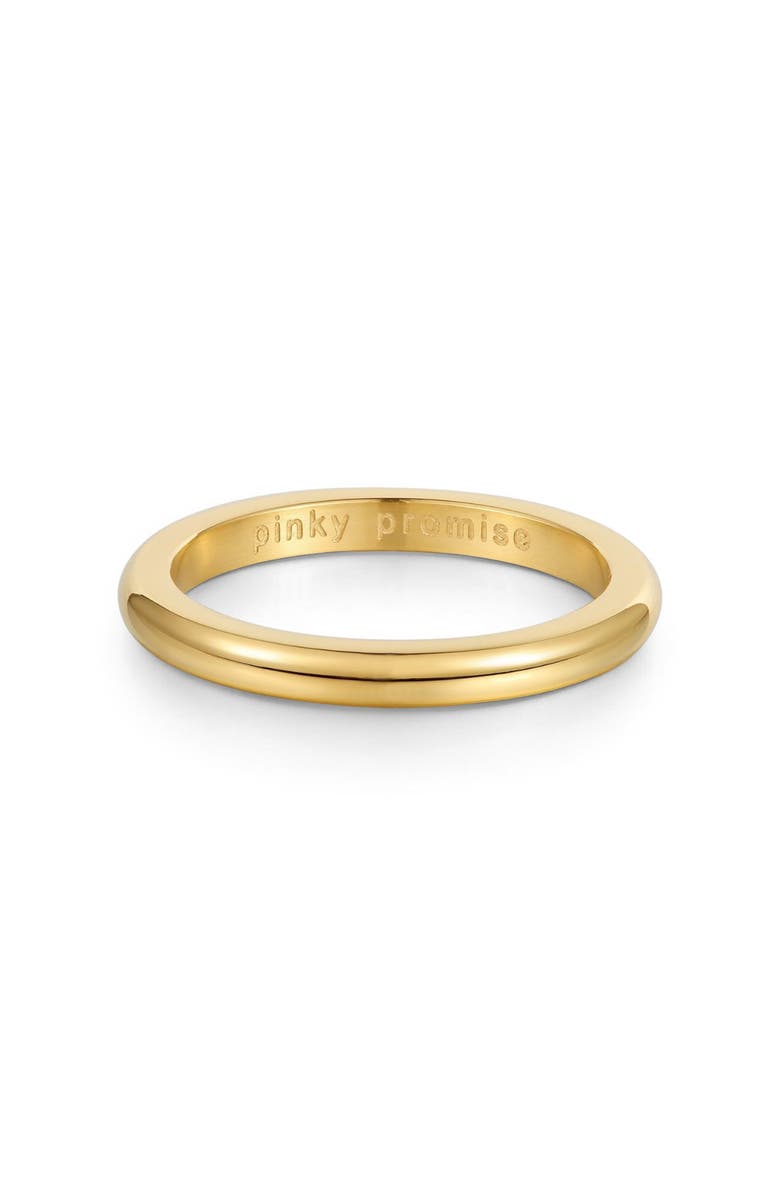 Mantra Pinky Promise Ring, Main, color, Yellow Gold