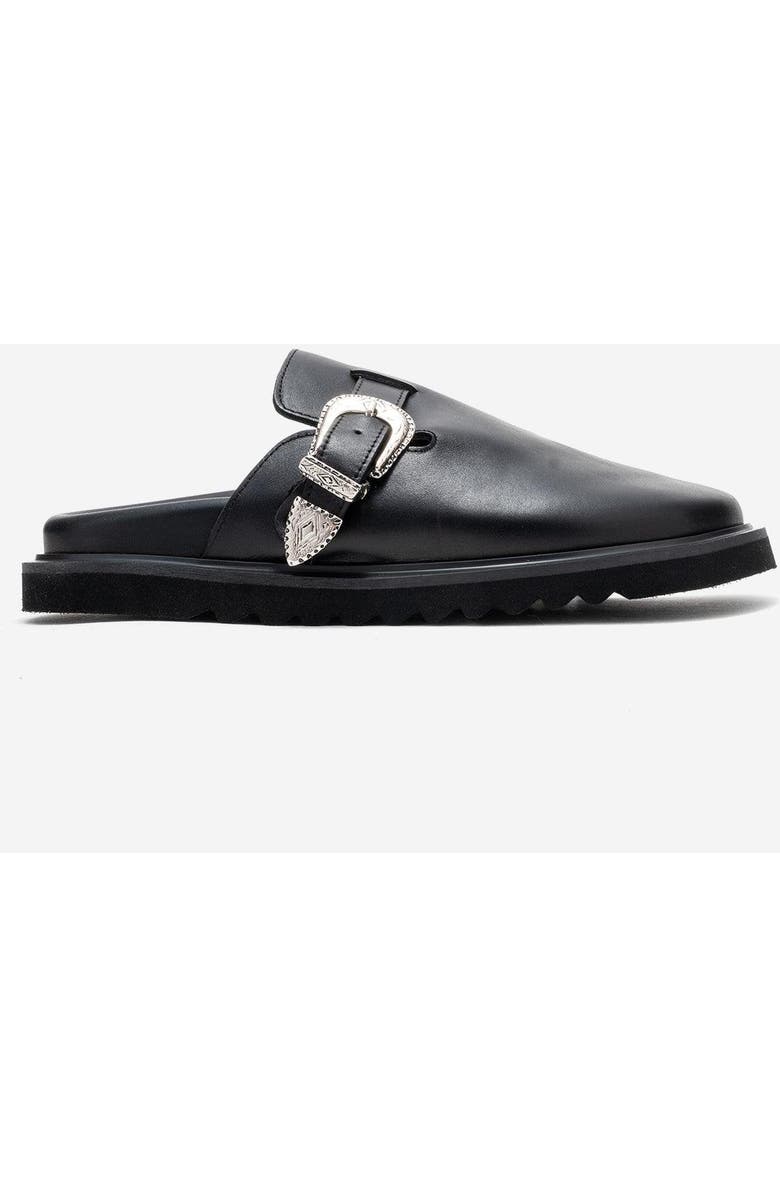 Forever & Always Shoes Vesta Leather Mule, Alternate, color, Black Leather