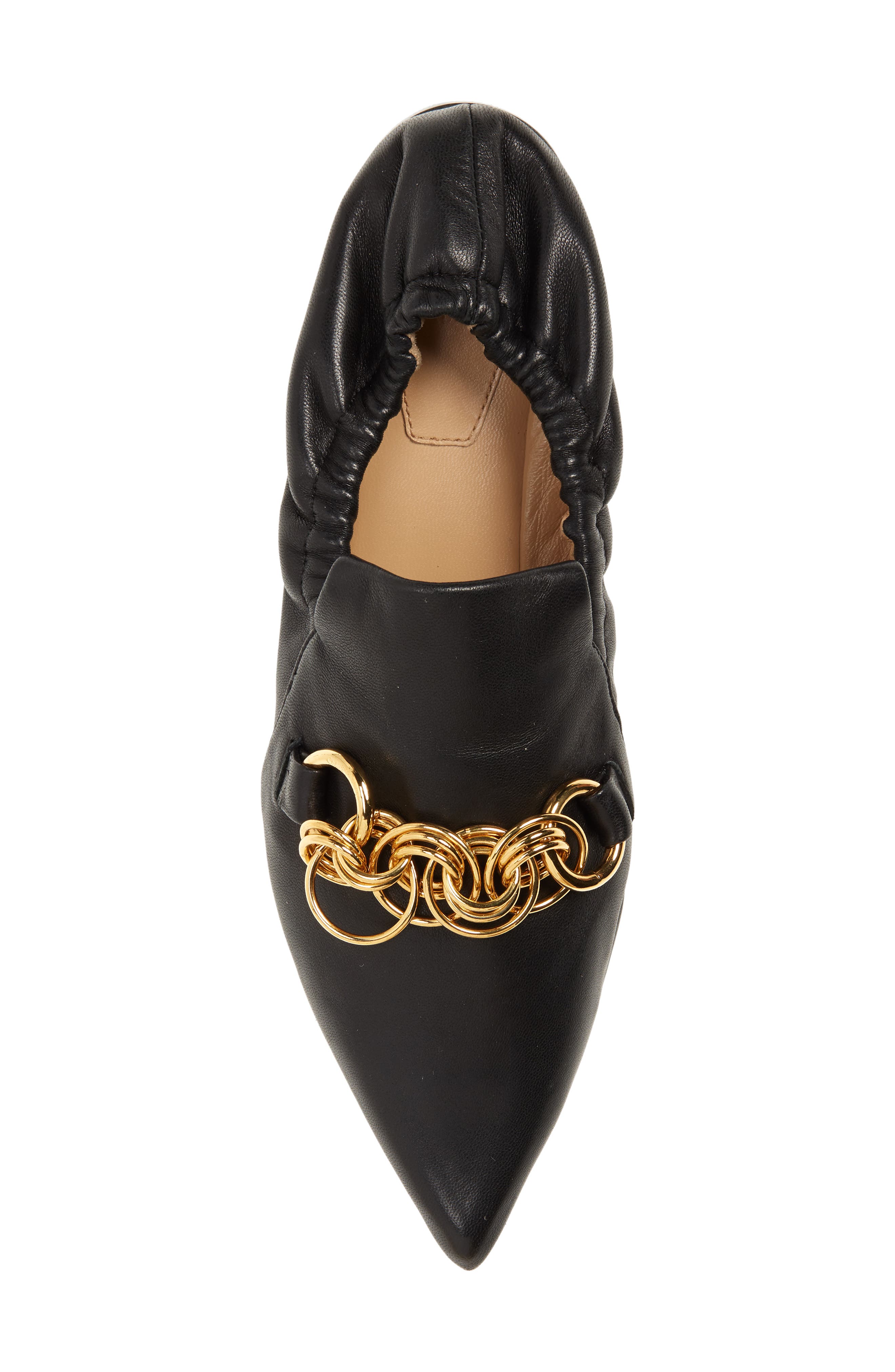 Chloé Reese Chain Bit Loafer Flat, Alternate, color, 