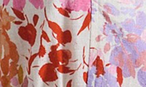 Derek Lam 10 Crosby Tia Floral Stretch Linen Blend Minidress In Multi