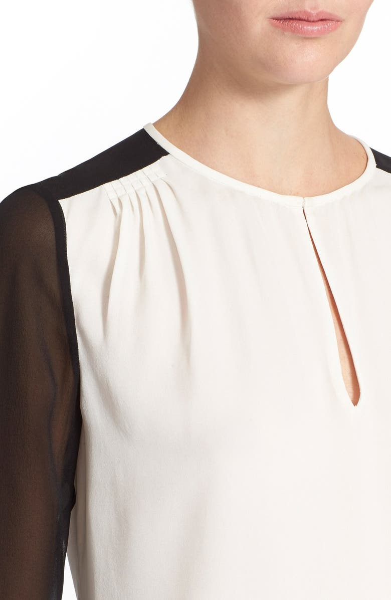 Diane von Furstenberg 'Nikki' Silk Top, Alternate, color, 