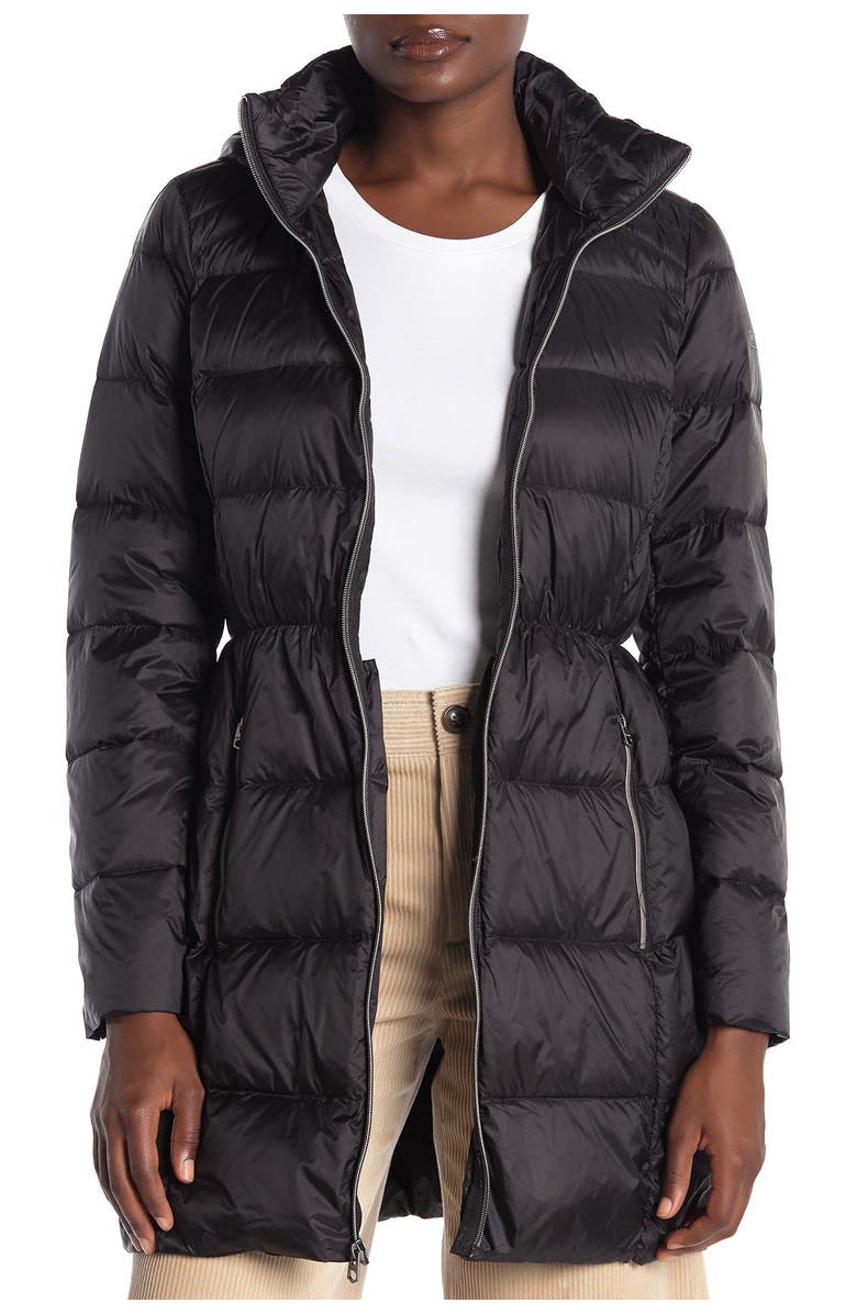 Lucky Brand Hooded Zip Front Down Jacket, Alternate, color,