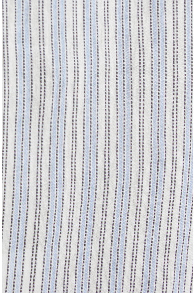 Loriane Stripe Long Sleeve Cotton Shirtdress, Alternate, color, BLUE