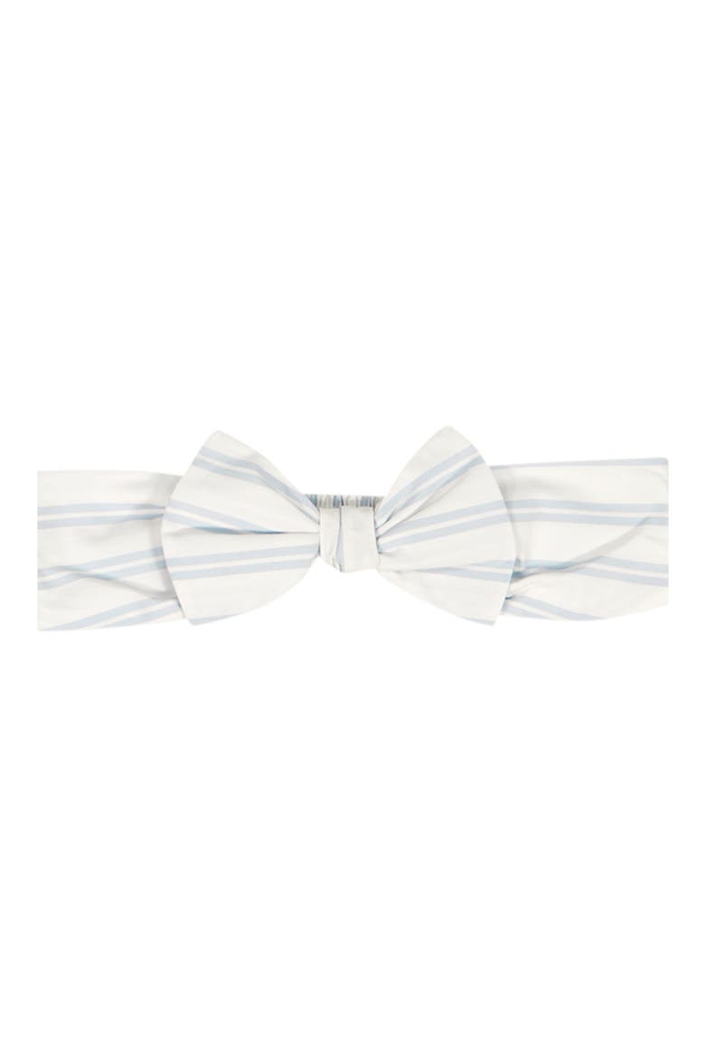 Stripe Romper & Headband Set, Alternate, color, WHITE MULTI