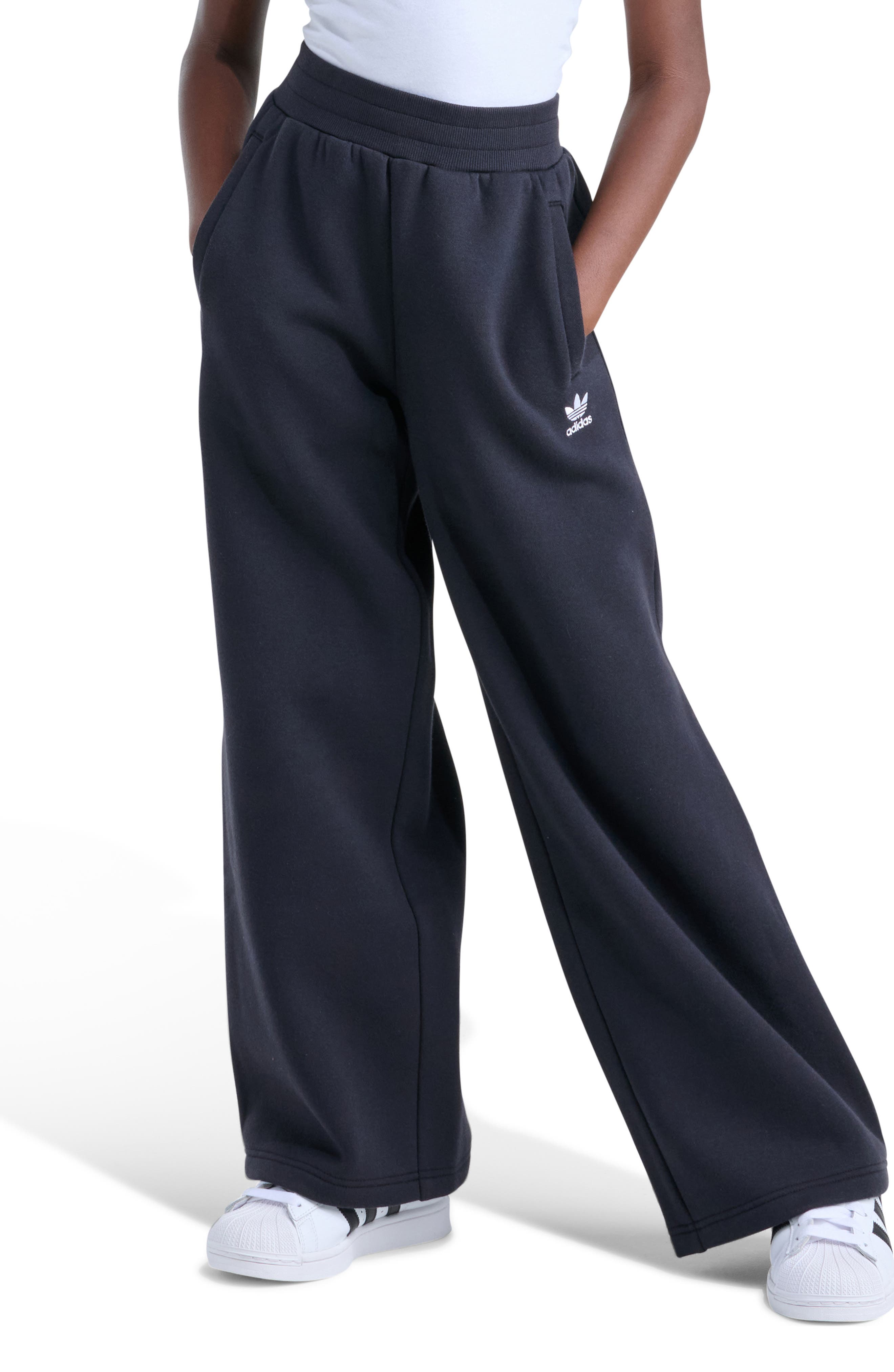 Kids' Essential Wide Leg Fleece Pants