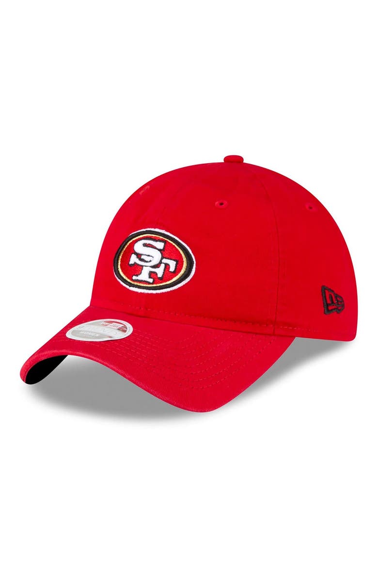 Women's New Era Scarlet San Francisco 49ers 80th Anniversary Side Patch 9TWENTY Adjustable Hat, Alternate, color, Scarlet