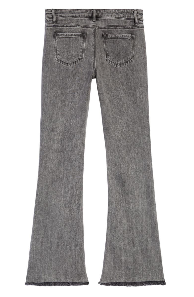 Tractr Kids' Fray Hem Flare Leg Jeans, Alternate, color, 