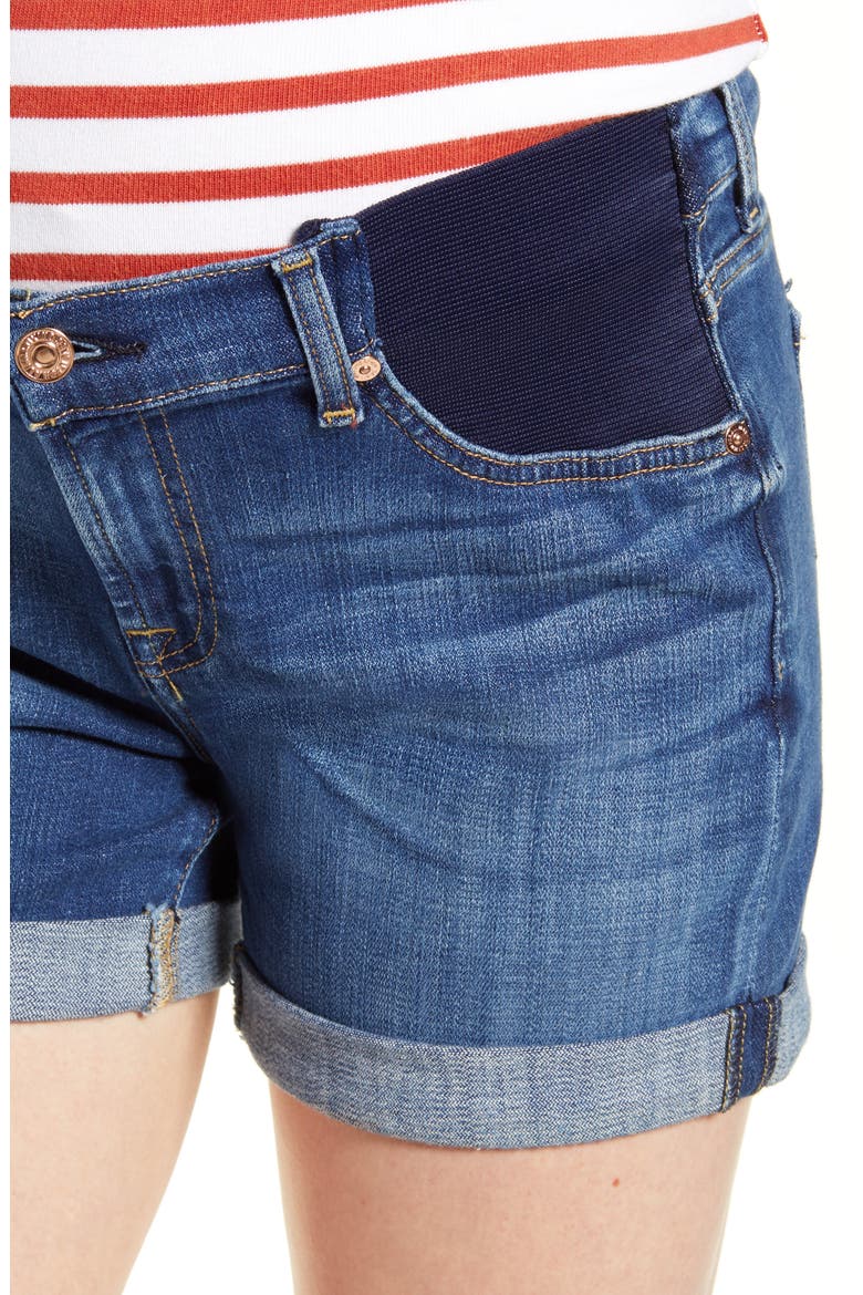 Roll Cuff Denim Shorts, Alternate, color, BROKEN TWILL VANITY