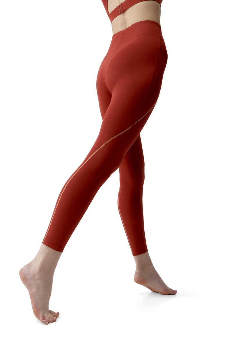 Brone Performance Full-Length Sports Legging, Alternate, color, Sunset