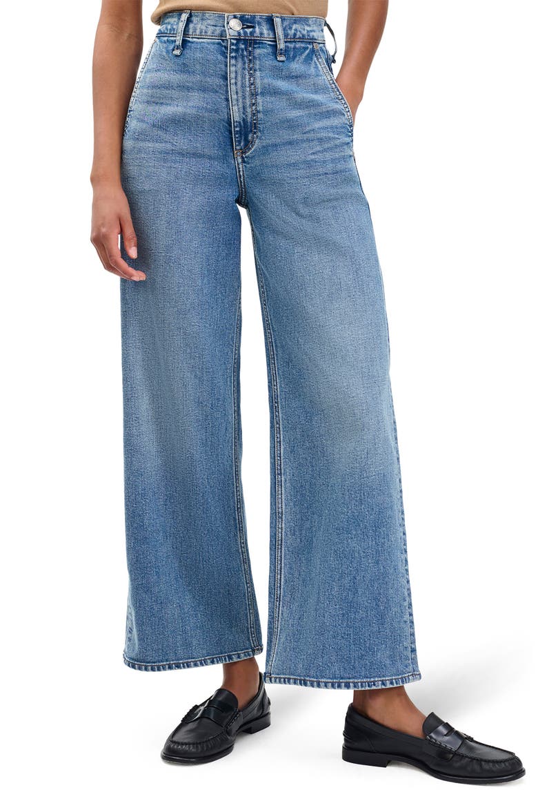 Andi High Waist Ankle Wide Leg Jeans, Main, color, ORIAN