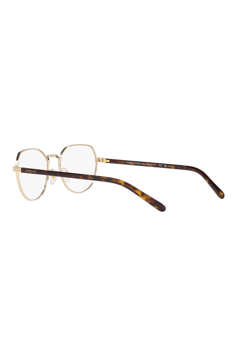 51mm Round Reading Glasses, Alternate, color, PALE GOLD
