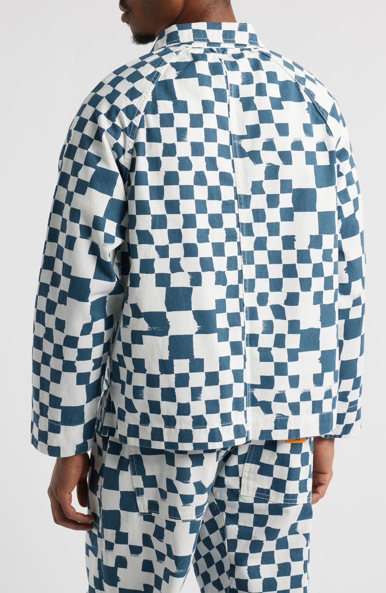 Service Works Organic Cotton Drill Printed Front of House Jacket, Alternate, color,