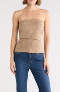 Vigoss Faux Suede Tube Top