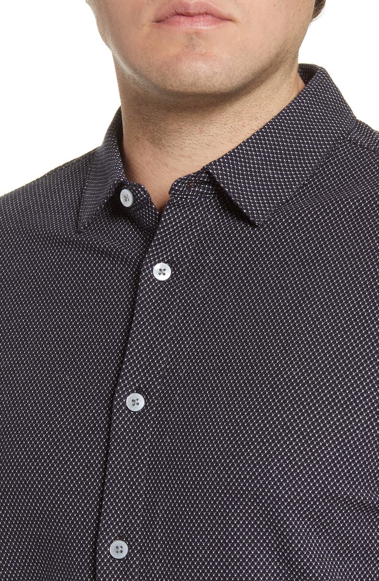 Robert Barakett Broderick Short Sleeve Knit Button-Up Shirt, Alternate, color,