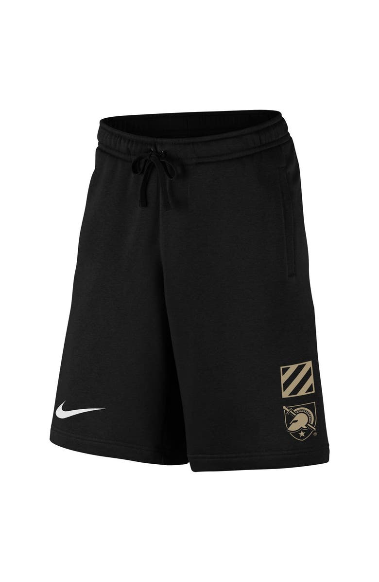 Nike Men's Nike Black Army Black Knights 2023 Rivalry Collection Club Fleece Shorts, Alternate, color,