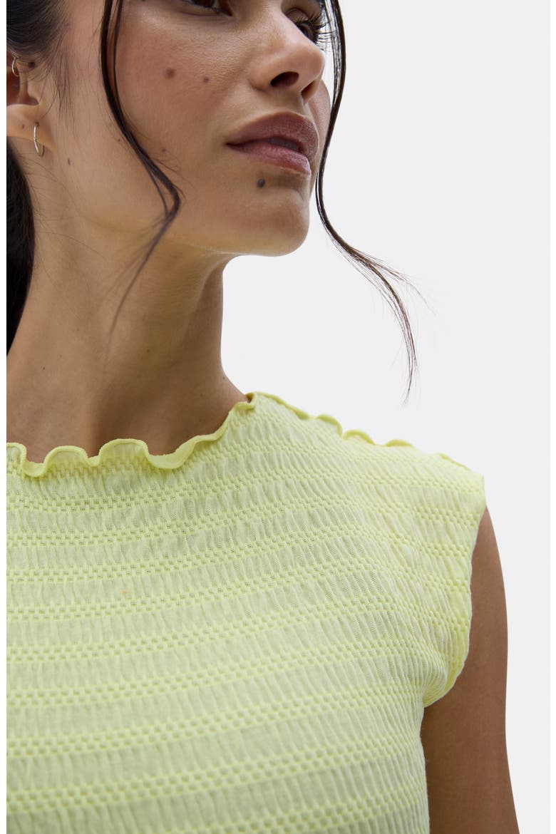 Ynes Smocked Top, Alternate, color, LIMONCELLO/ PEAR SORBET