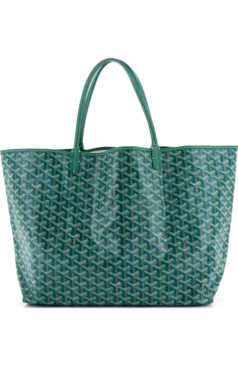Pre-Owned Goyard Saint Louis Tote Coated Canvas GM, Main, color, Green