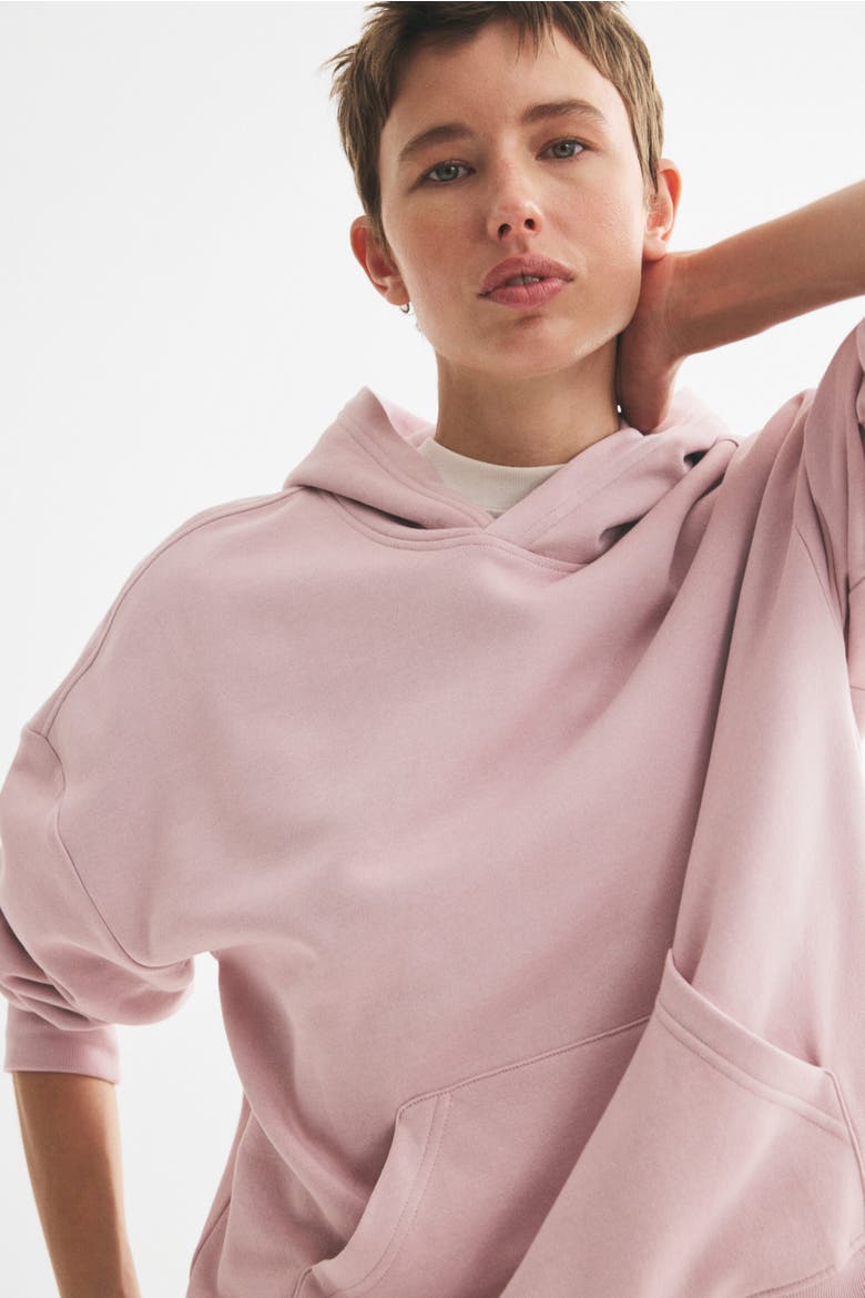 Hoodie, Alternate, color, Light dusty pink