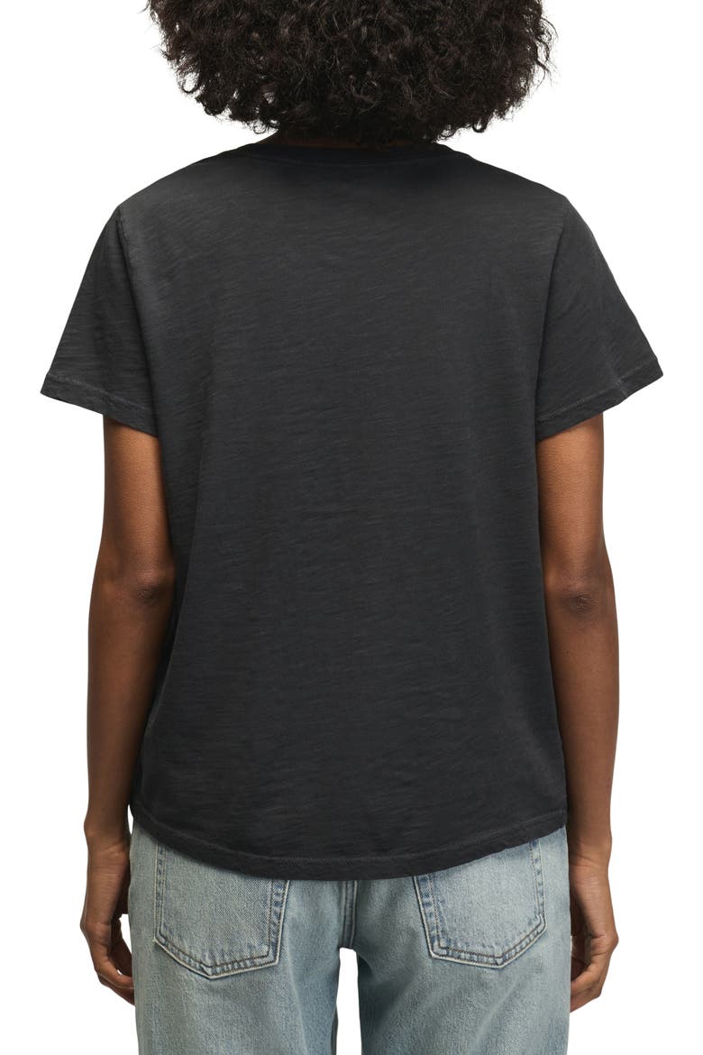 Embellished Palm Cotton T-Shirt, Alternate, color, JET BLACK